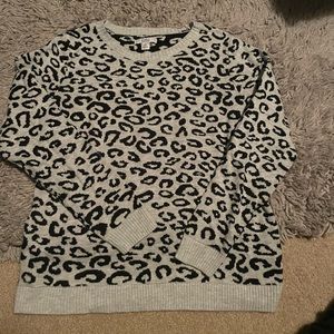 Cheetah print sweater